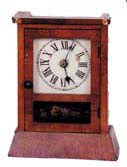Seth Thomas miniature cottage, case only, called "Early Cottage" in the catalogs. — Antique Clocks Price Guide