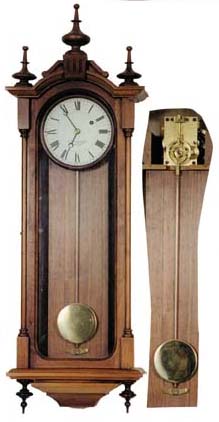 E. Howard "No. 59 Regulator", ca 1975. A reissue by the Howard company. — Antique Clocks Price Guide