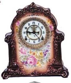 Ansonia Clock Co., "La Mosella", ca 1880's, a Royal Bonn. — Antique Clocks Price Guide