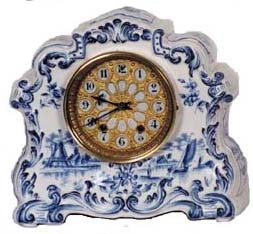 Waterbury Clock Co. porcelain clock, "Parlor No. 100", ca 1889. — Antique Clocks Price Guide