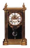 Ansonia Clock Co. crystal regulator, "Symbol Extra", ca 1894. — Antique Clocks Price Guide