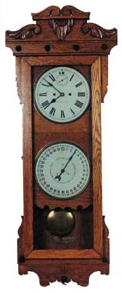 New Haven Clock Co. large wall calendar clock. — Antique Clocks Price Guide