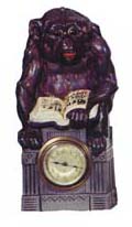 Jungians-Germany, animated "Monkey Business". Mouth and eyes move with power from a 30 hour movement. — Antique Clocks Price Guide