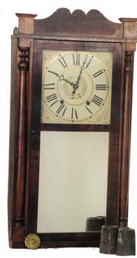 Daniel Pratt, Jr., Reading, Mass. half column and splat. — Antique Clocks Price Guide