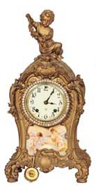Ansonia metal cased clock, "Nonpareil", ca 1904. — Antique Clocks Price Guide