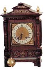Lenzkirch shelf clock. Large solid plate movement, SN 948820, signed Lenzkirch. — Antique Clocks Price Guide