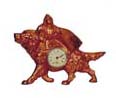 Golden Novelty Mfg. Co. novelty clock. 30 hour backwind movement that is running. — Antique Clocks Price Guide