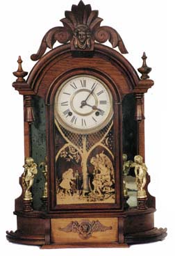 Ansonia Clock Co. mirror side, "Triumph", ca 1870-l880. — Antique Clocks Price Guide