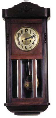 Gustav Becker box clock, signed 8 day movement and gong base. — Antique Clocks Price Guide