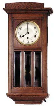 German box clock with Westminster chime movement by Kienzle. — Antique Clocks Price Guide