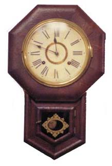 Ansonia Clock Co. "8 Inch Drop Octagon-R.C.", ca 1901. — Antique Clocks Price Guide