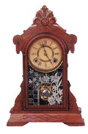 Wm. L. Gilbert Clock Co. mantle clock, "Calypso", ca 1891. — Antique Clocks Price Guide