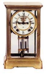Ansonia Clock Co. crystal regulator, "Prism", ca 1914. — Antique Clocks Price Guide