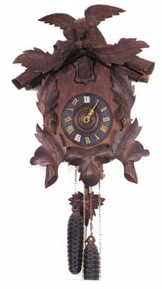 Cuckoo with a full label, "American Cuckoo Clock Co., Philadelphia", — Antique Clocks Price Guide