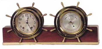 Seth Thomas Ships Bell clock-barometer combination called, "Regatta3", ca 1950. — Antique Clocks Price Guide