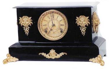 Ansonia Clock Co. enameled iron, "Bath", ca 1904. — Antique Clocks Price Guide