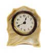 Lux novelty clock, pearl case, 4 inches high, easel back. — Antique Clocks Price Guide