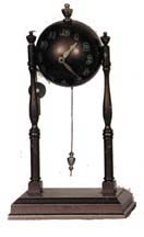Globe pendulum clock. 30 hour spring movement, not running. — Antique Clocks Price Guide