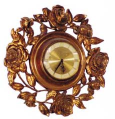 Syroco Wood decorative clock by "Syracuse Ornamental Co". — Antique Clocks Price Guide