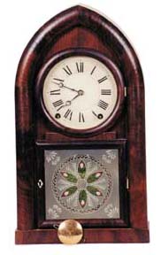 Terry &amp; Andrews, East Bristol, Conn., per the label on this early beehive clock. — Antique Clocks Price Guide
