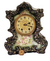 Waterbury Clock Co. porcelain clock, "Parlor No. 94", ca 1900. — Antique Clocks Price Guide