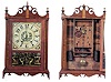 Extremely rare, Samuel Terry's "Whales Tails", pillar and scroll shelf clock.
