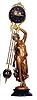 Ansonia Clock Co. "Huntress Ball Swing", ca 1901.