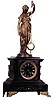 Rare French figural mystery clock, ca 1890. 25 inches high and in very good condition.