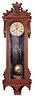 Ansonia Clock Co. "Prompt", ca 1901. A big clock at 50inches tall, made with black walnut and is very nice from top to bottom.