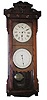New Haven Clock Co. wall calendar clock, 30 day time and calendar movement.