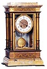 French crystal regulator that would get a blue ribbon at the clock fair.