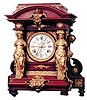 Ansonia Clock Co. cabinet clock, "Senator", ca 1904.