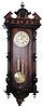 Gustav Becker 2 weight Vienna regulator, 8-day movement striking half hour and hours on a coil gong, and it is running.