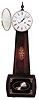 W.K. Sessions, modern banjo, 8 day Hermele movement, pendulum, dual chime rods, half hour strike.