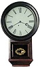 Atkins Clock Co., Bristol, Conn. Short drop wall clock.