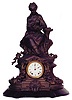 Seth Thomas & Sons, metal case with female figure, listed in the catalogs as "No. 8029",