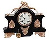 Ansonia Clock Co. enameled iron, "Lourre", ca 1904.
