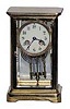 French miniature crystal regulator, less than 9 inches high.