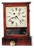 Waterbury Clock Co. "Farmers", miniature shelf clock, 12 inches high.