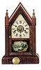 Wm. L. Gilbert Clock Co. miniature mantle clock, "Small Sharp Gothic", a 1879.
