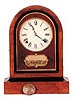 Jerome & Co. New Haven, Conn. Ca 1845. 8 day movement strikes hours on a coil gong, and is running.