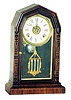 E.N. Welch "Empress VP", ca 1880. Movement is 8 day, strikes hours on a nickel bell and alarms on the same bell.