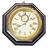Seth Thomas lever gallery clock, seconds dial above the hand arbor.