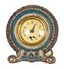 National Clock Co. "Beating Heart" clock. Made of a wood product, carved and hand decorated, easel back.