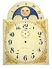Seth Thomas tall clock brass dial. The arched section is a mock moon.