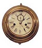 Ansonia Clock Co., brass hanging clock, ca 1904.