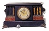 E. Ingraham mantle clock, enameled wood case, "Zenith", ca 1915.