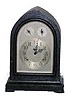 Globe Clock Co., USA, signed on the movement and dial.