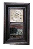 Brewster & Ingrahams, Bristol, Conn. Miniature OG. Original tablet,dial, pendulum, and label.