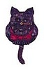 Lux "Black Cat" clock, ca 1930's. Red bow tie.